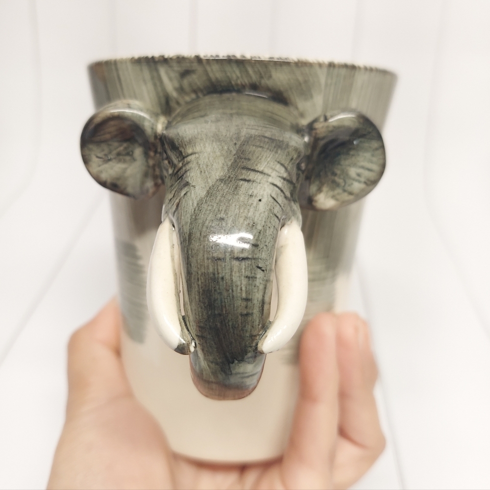 Pier 1 Elephant with Tusks Large Mug - Picture 7 of 9